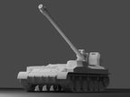 2S5 Giatsint-S Unpainted Miniature – Dark Grey Resin Artillery Model – 1/48 • 1/56 • 1/64 • 1/72 • 1/76 • 1/87 • 1/100 • 1/144